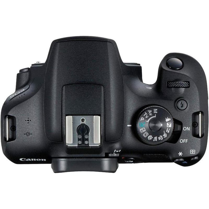 Canon EOS Rebel T7 Cámara DSLR con lente de 18-55mm, Wi-Fi, sensor CMOS de 24.1 MP, procesador DIGIC 4+ y videos Full HD