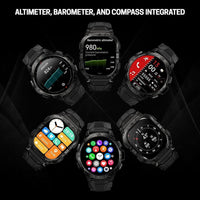 Smartwatch Carbinox Blaze Con Gps Resistente Ip69k Y Gorilla Glass 170+ Deportes Llamadas Bluetooth Compatible Android/Ios