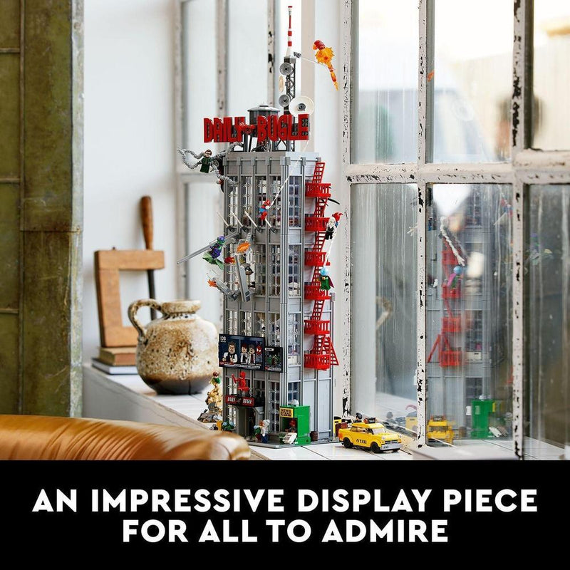 LEGO Marvel Spider-Man Daily Bugle Set para adultos, decoración de oficina o estante, incluye 25 minifiguras, 76178