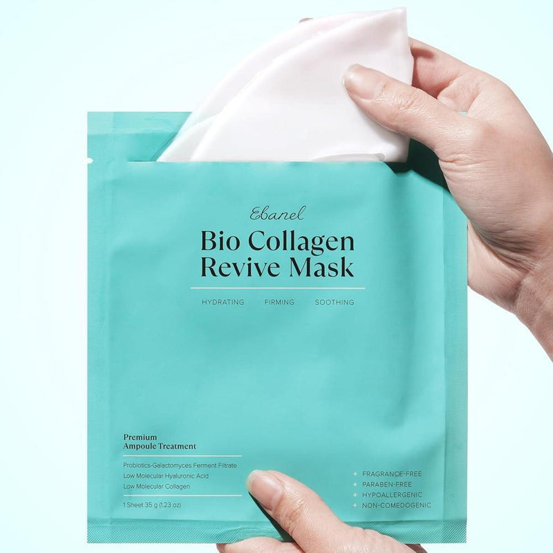 Mascarilla Facial De Bio Colágeno Con 7 Péptidos, Ácido Hialurónico, Niacinamida Y Más, Paquete De 4, Hidratante Y Reafirmante
