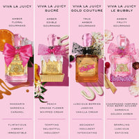 Juicy Couture Viva La Juicy Gold Eau De Parfum, Perfume para Mujer con Notas de Frutos Rojos Jugosos, Jazmín Sambac y Crema de Vainilla - Frutal y Dulce, EDP Spray