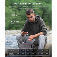 Proyector láser portátil NexiGo Nova Mini, Google TV, Netflix, 1080p FHD, contraste 15000:1 SAE, 3D, autoajuste, Dolby 8W