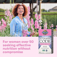 Suplemento multivitamínico vegetariano para mujeres mayores de 50 años con probióticos de Garden of Life