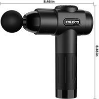 Pistola de masajes Toloco T11 Pro para tejido muscular profundo con motor silencioso y cabezales intercambiables