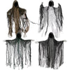 JOYIN Paquete de 4 fantasmas colgantes sin rostro para Halloween, ideal para exteriores y fiestas temáticas