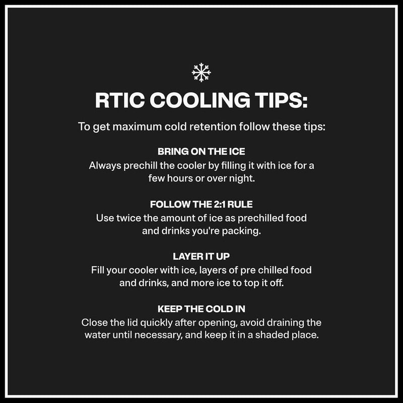RTIC Hielera personal de viaje de 8 cuartos, compacta, aislada y portátil para bebidas y alimentos