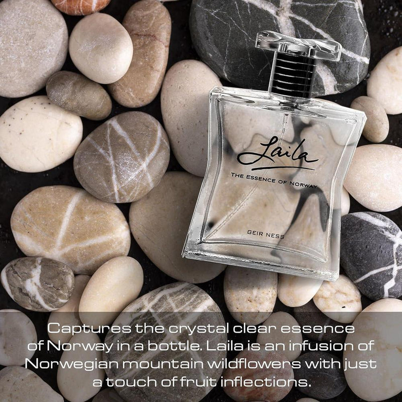 Laila Eau de Parfum Spray – Fragancia fresca y limpia de larga duración para mujer con aromas afrutados y florales