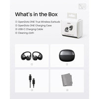 SHOKZ OpenDots ONE - Auriculares inalámbricos Bluetooth de oreja abierta con micrófono, seguro y ligero, audio Dolby Premium, resistente al agua