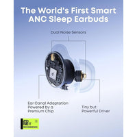 Auriculares para dormir Soundcore Sleep A30 de Anker con cancelación activa de ruido y enmascaramiento de ronquidos, ultra comodidad