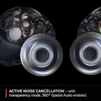 Arctis GameBuds para PlayStation, PC, Switch y móviles, con ANC, 2.4GHz y Bluetooth 5.3, resistentes al agua, batería 40H, estuche Qi