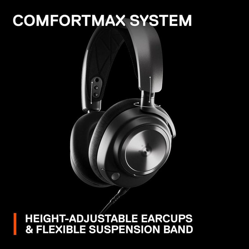 SteelSeries Arctis Nova Pro Auriculares Gaming Multi-Sistema con Audio Hi-Fi y Micrófono Retráctil para PC, PS5, PS4, Switch