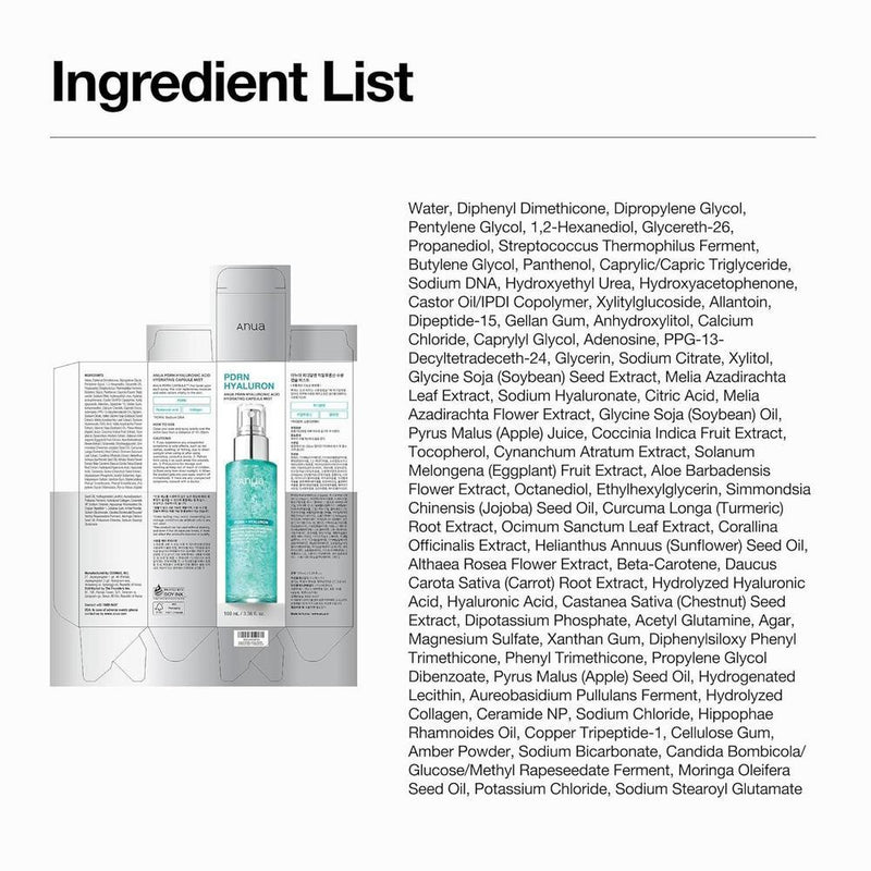 Spray Facial Anua Pdrn Hidratante 100ml