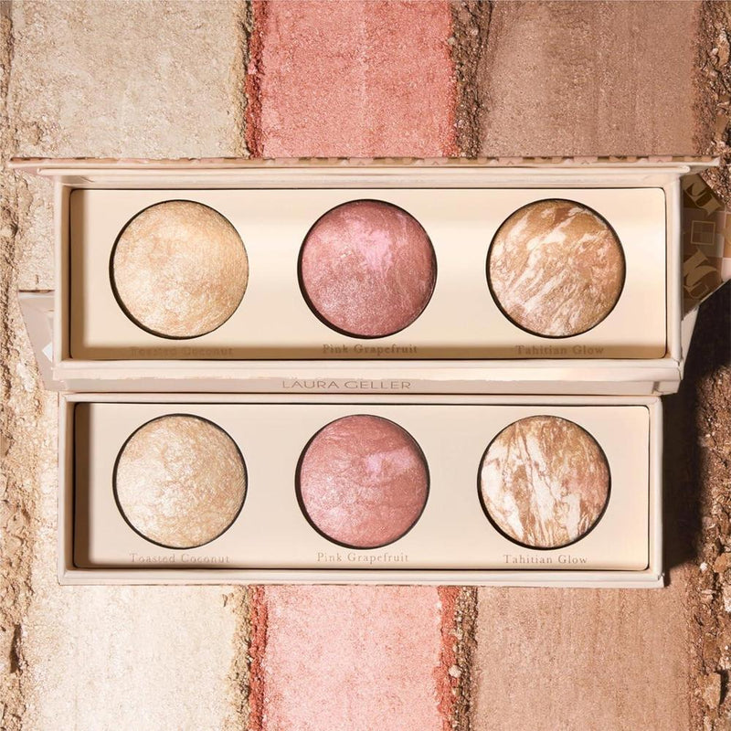 Paleta De Maquillaje Laura Geller Lift-n-Glow Trio - Iluminador, Rubor, Bronceador