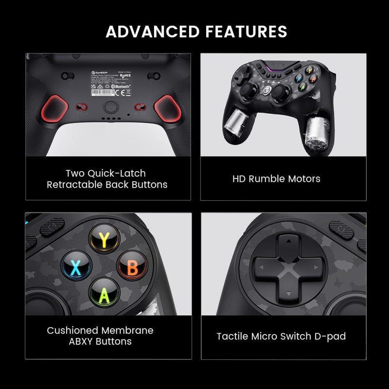 Controlador GameSir Tarantula Pro inalámbrico con botones intercambiables y sticks Mag-Res TMR