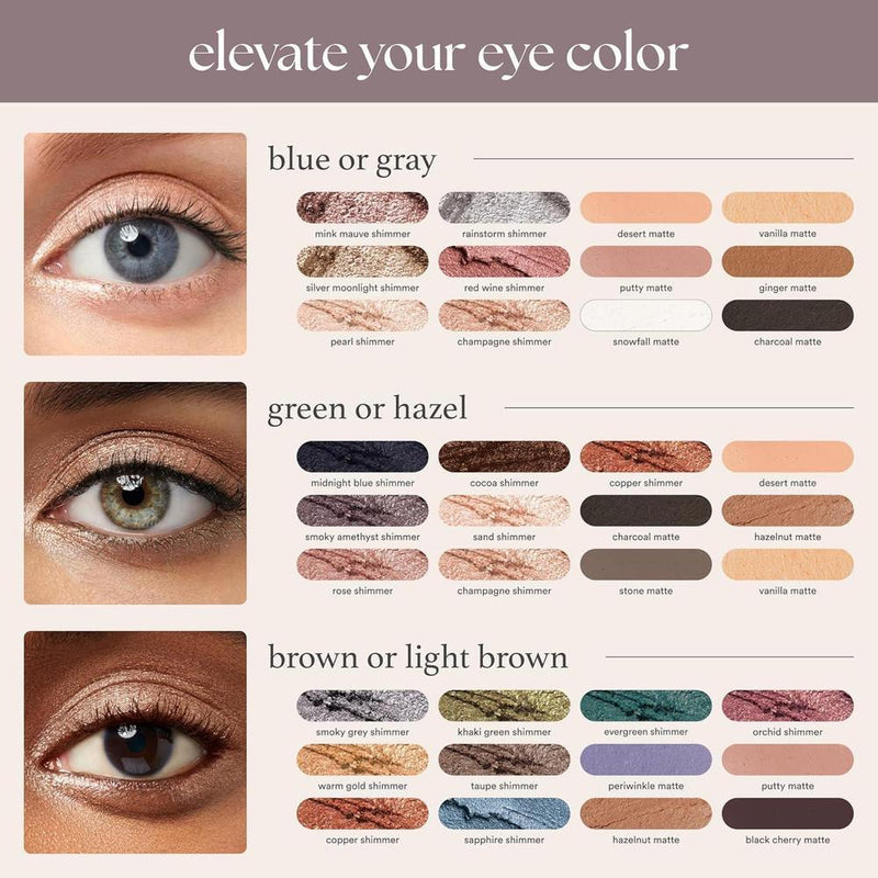 Sombra De Ojos Julep 101 Resistente Al Agua Neutra Mate Con Difuminador Integrado