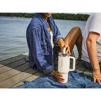 STANLEY Quencher ProTour Vaso de Paja con Tapa a Prueba de Fugas, Popote y Asa Integrados, Compatible con Portavasos