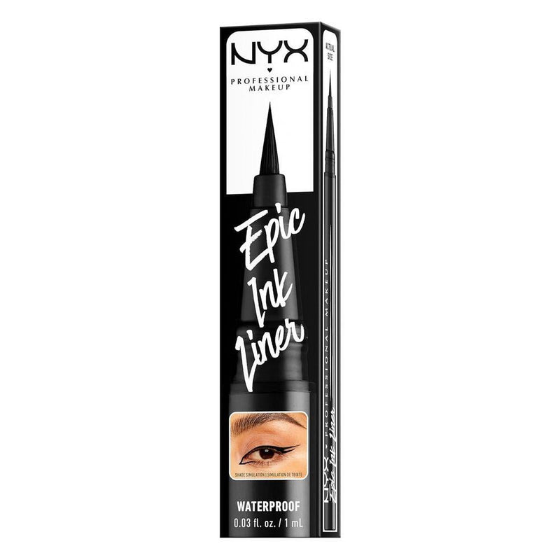 NYX Professional Makeup Epic Ink Liner Delineador Líquido a Prueba de Agua Negro