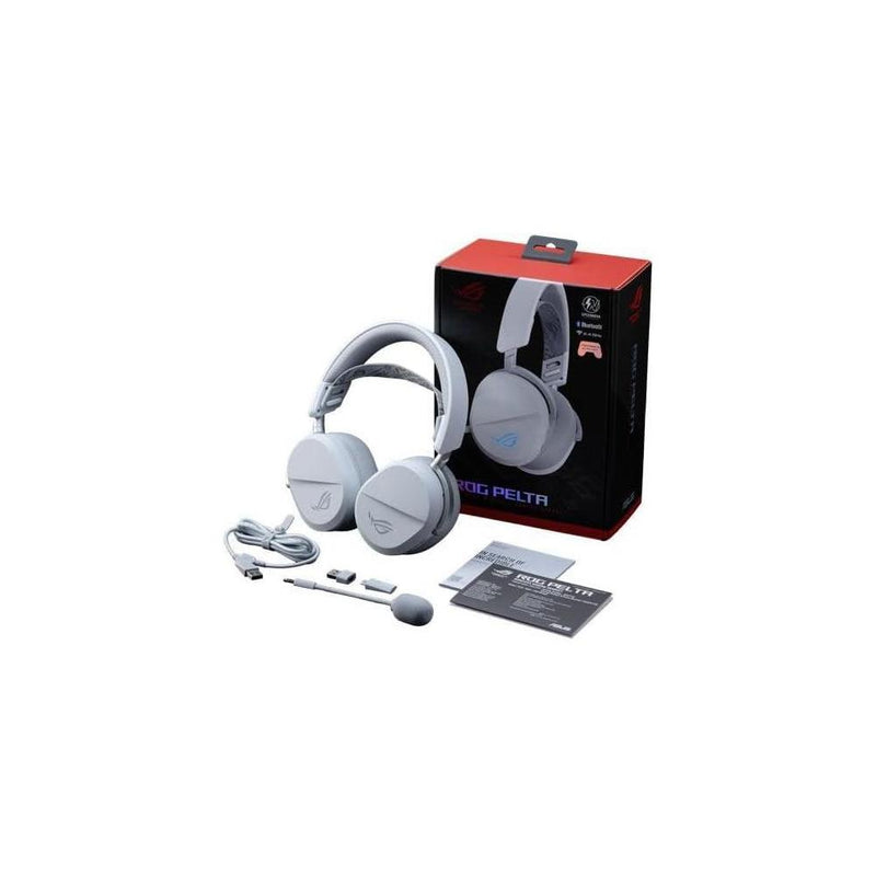 ASUS ROG Pelta Auriculares inalámbricos para juegos con micrófono desmontable, trimodo, batería de larga duración