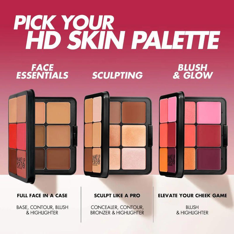 HD Skin Blush & Glow Paleta Facial en Crema de Larga Duración