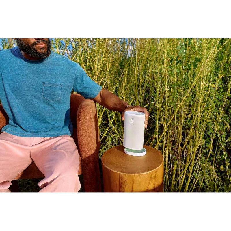 Sonos Play - Altavoz Bluetooth portátil con WiFi y Alexa, batería de larga duración y base de carga, color blanco
