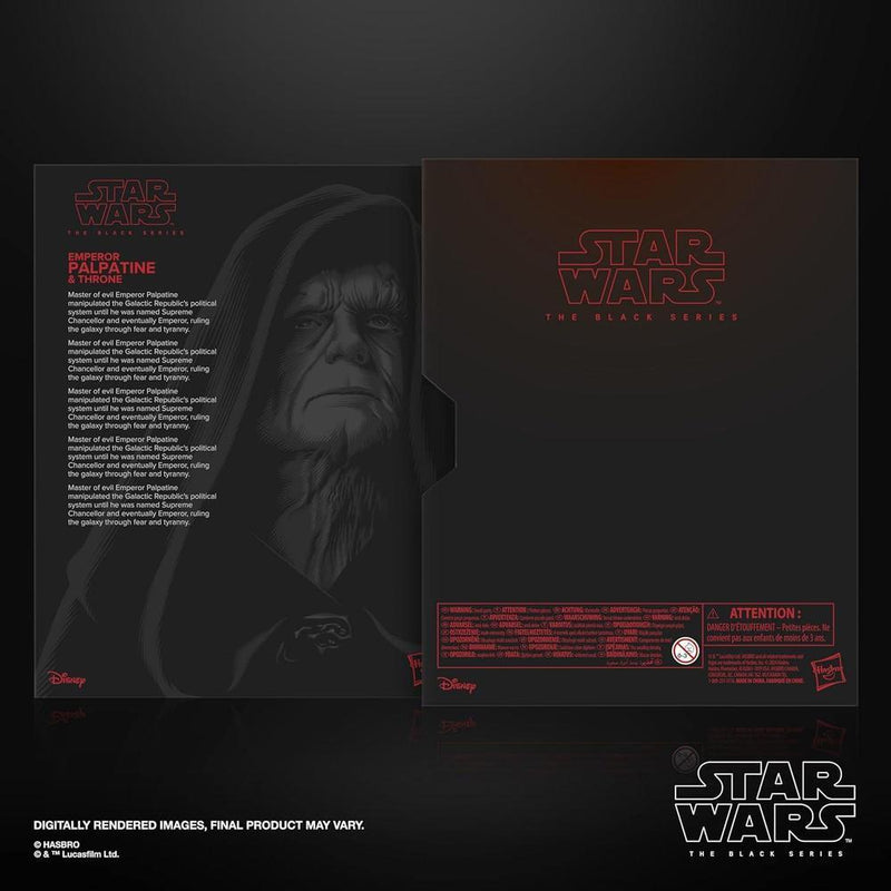 Figura coleccionable Emperor Palpatine & Throne de Star Wars The Black Series exclusiva de Amazon