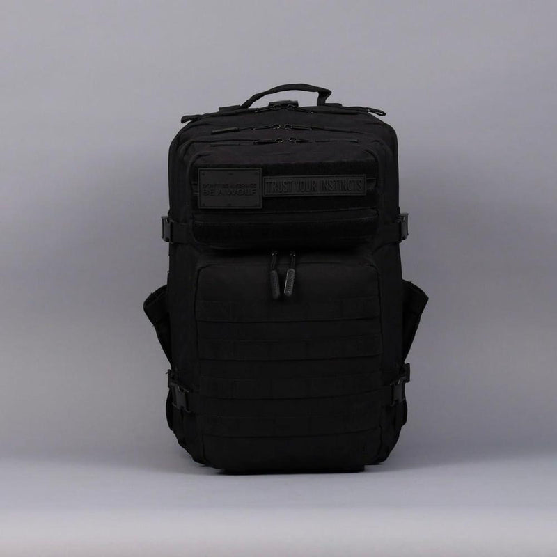 Mochila Táctica WOLFpak 45L Edición Nightshade, resistente al agua, ideal para camping, senderismo y gimnasio, personalizable con parches