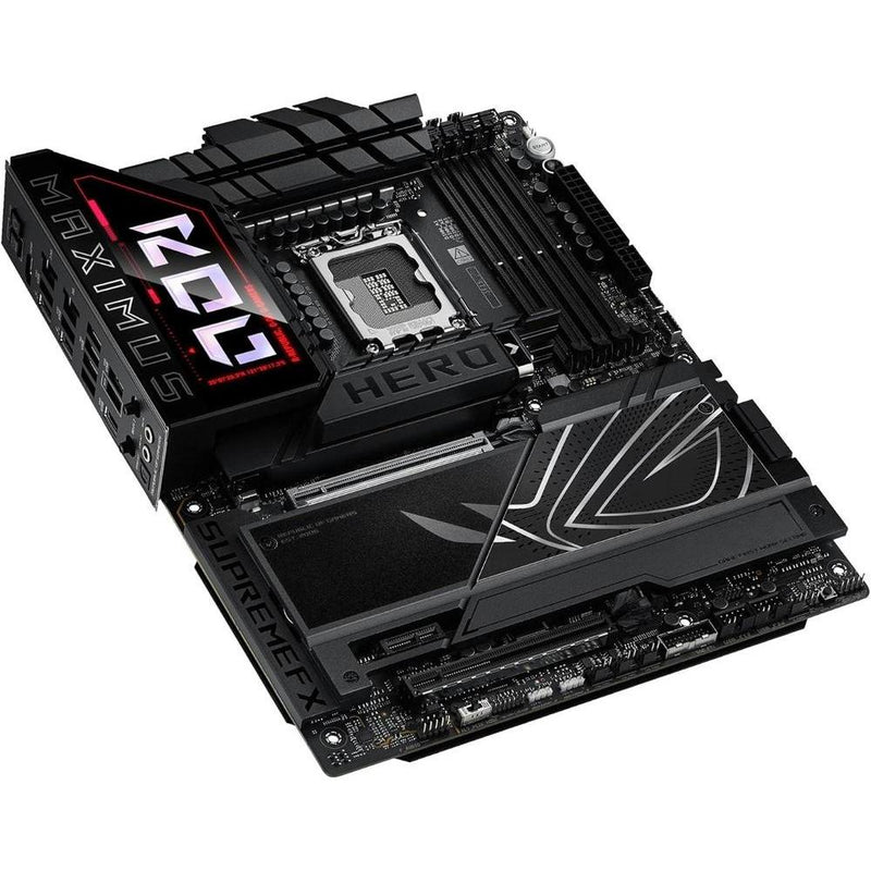 ASUS ROG Maximus Z890 Hero Placa base Intel Z890 LGA 1851, Intel avanzada lista para PC, 22+2+1+2 etapas, DDR5, WiFi 7, 3X PCIe 5.0 M.2