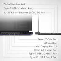 Alienware Portátil Para Juegos M18 R2 18" QHD+ 165Hz I9 32GB 1TB RTX 4080 Luna
