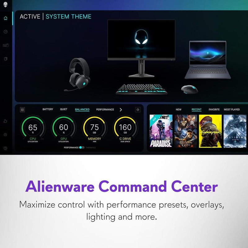 Alienware 16 Aurora G16" 120Hz, Intel Core 7, 16GB DDR5 RAM, 1TB SSD, NVIDIA RTX 5050, Win 11