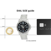 Reloj Casio para hombre, diseño análogo con dial marrón y acero inoxidable, resistente al agua y manecillas luminosas