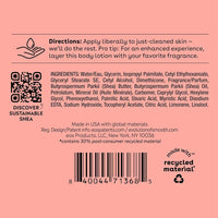 eos Crema Corporal para Cuidado de la Piel con Manteca de Karité Natural, Hidratante 24 Horas, Ligera y Sin Grasa, Sabor Champán Rosado