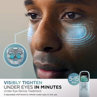 Shark CryoGlow Máscara Facial LED con Refrigeración, Reparación Antienvejecimiento y Manchas, Terapia de Luz Infrarroja, Control Remoto