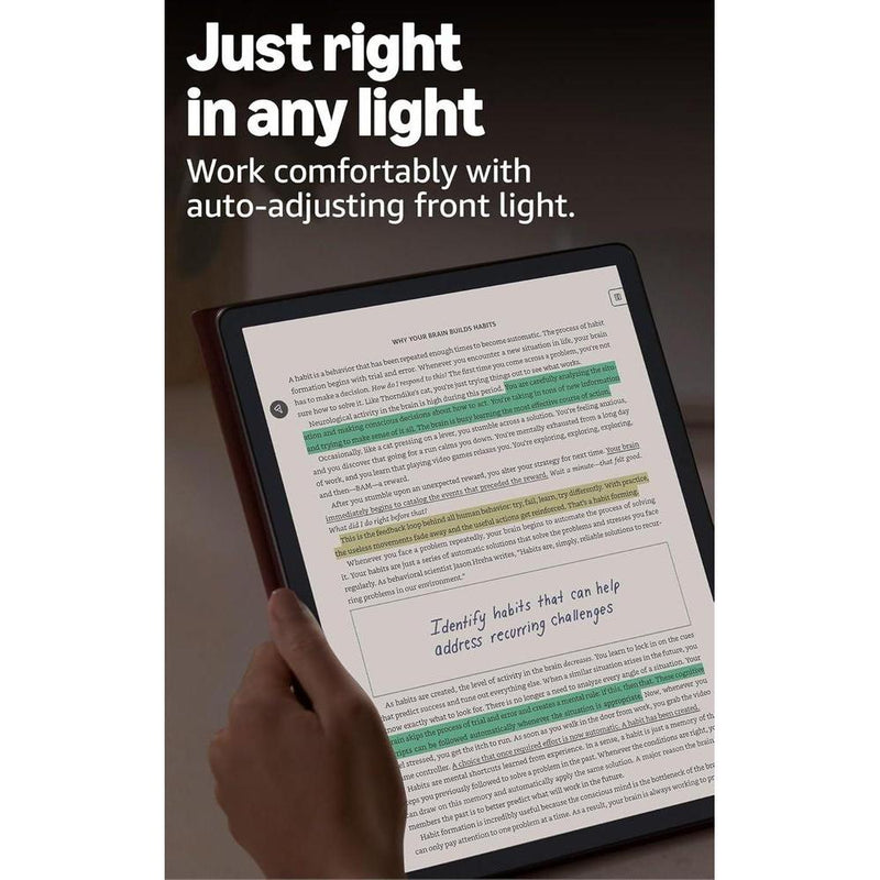 Amazon Kindle Scribe Colorsoft 64GB, modelo más reciente con pantalla a color similar a papel y luz frontal. Incluye lápiz Premium