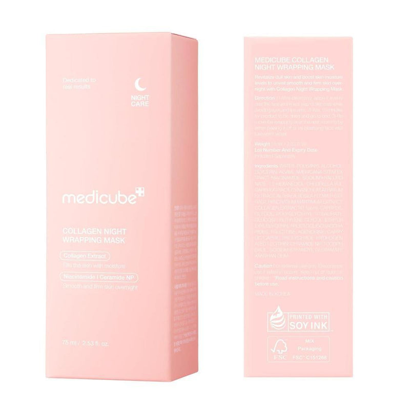 Máscara Facial Medicube Wrapping Mask Colágeno Hidrolizado 75ml