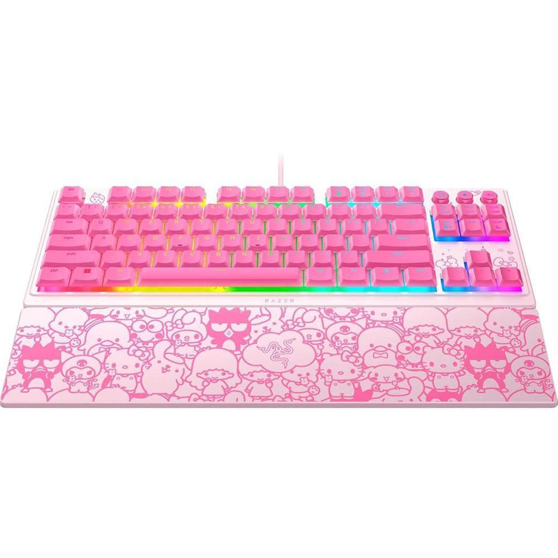 Razer Ornata V3 TKL Gaming Keyboard: Teclas perfil bajo, switches mecha-membrana, RGB, edición Hello Kitty