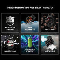 Smartwatch Carbinox Blaze Con Gps Resistente Ip69k Y Gorilla Glass 170+ Deportes Llamadas Bluetooth Compatible Android/Ios