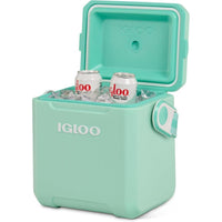 Enfriador estilo picnic Igloo aislado con correa ajustable, aislamiento MaxCold y tapa de bloqueo para acampada y pícnic