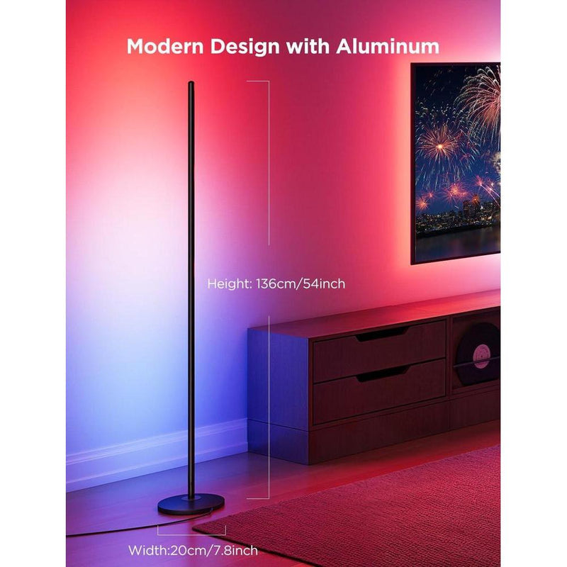 Lámpara de pie básica Govee RGBIC, compatible con Alexa, LED con control de voz y cambio de color, paquete de 2