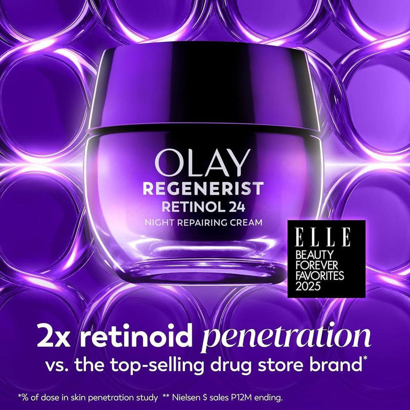 Olay Crema De Noche De Retinol Para Mujeres Hidratante Antiarrugas Sin Fragancia No Grasa 50.3ml