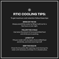 RTIC Enfriador de viaje, aislado duro portátil con correa y asa, perfecto para exteriores, playa, picnic y camping