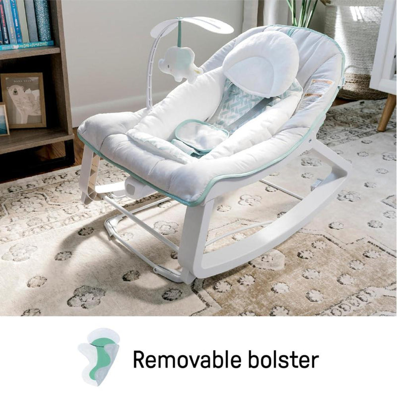 Ingenuity Keep Cozy 3 en 1 Grow with Me - Gorila vibratoria para bebé con asiento y balancín para niños pequeños