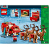 Juego exclusivo LEGO Trineo de Santa con figura de Papá Noel y renos, ideal para amantes de la Navidad y LEGO