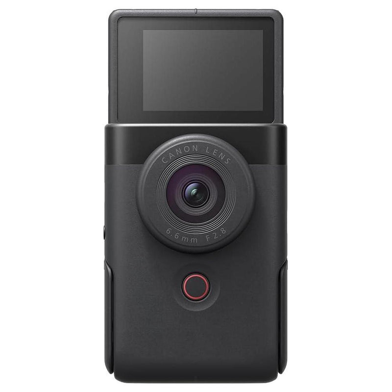 Canon PowerShot V10 Cámara compacta para vlogging, sensor CMOS, video 4K, lente zoom, micrófono estéreo, negro