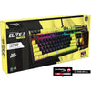 HyperX Alloy Elite 2 Teclado mecánico para juegos, luz RGB y macros, teclas Pudding ABS, controles multimedia, interrup lineal