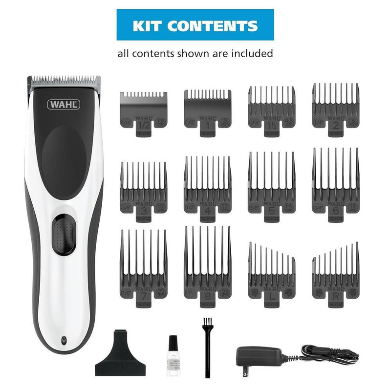 Wahl Clippers Home Pro Cordless recargable para hombres con cuchillas de precisión y guardas Snap-N-Lock seguras, modelo 3028835