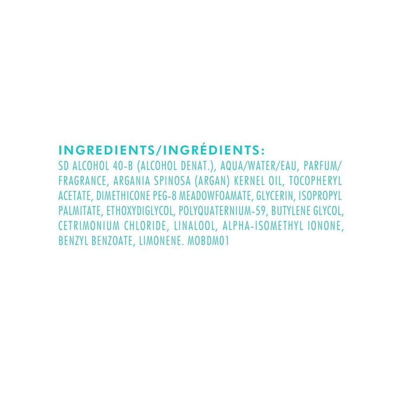 Mist Fragancia Moroccanoil para cabello y cuerpo, con aceite de argán y vitamina E, aroma ámbar y floral dulce