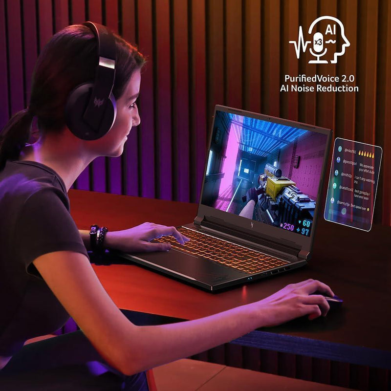 Acer Nitro V Laptop Gaming | Ryzen 7 8845HS | RTX 4060 GPU | 16" IPS 165Hz Display | 16GB DDR5 | 1TB SSD | Wi-Fi