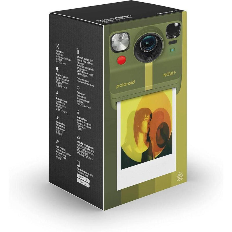 Polaroid Now+ 2da Gen Cámara Instantánea I-Type Bluetooth y App en Verde Bosque, Incluye Filtros Creativos