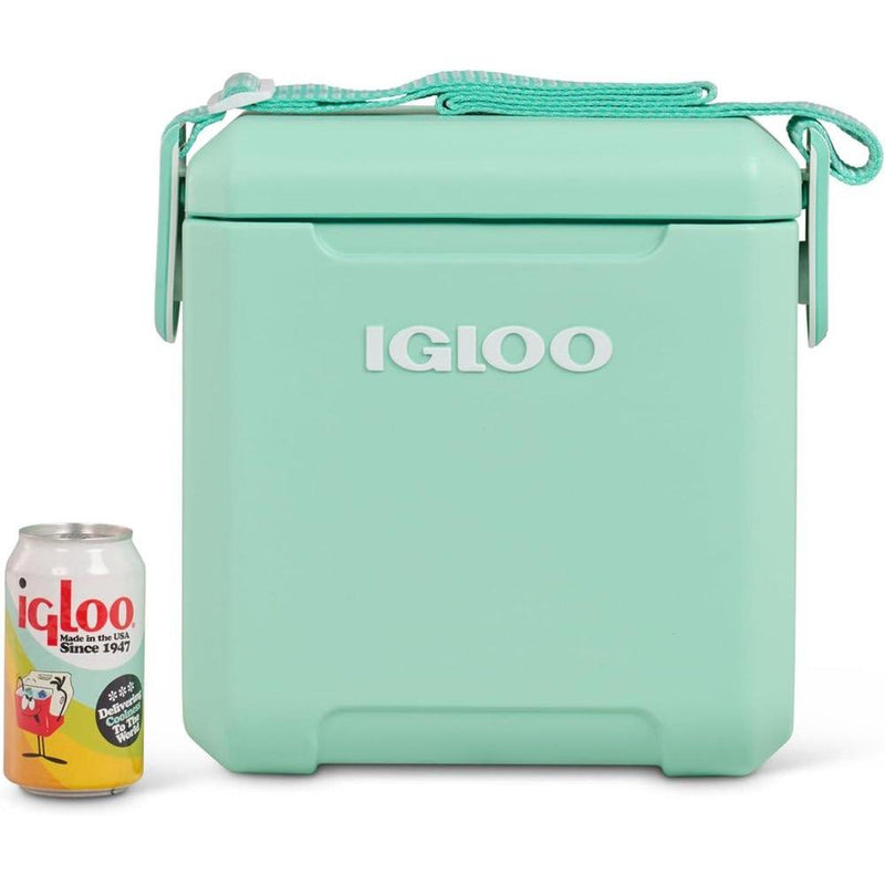 Enfriador estilo picnic Igloo aislado con correa ajustable, aislamiento MaxCold y tapa de bloqueo para acampada y pícnic
