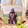 Loungefly The Mandalorian Grogu Stone - Mini mochila que brilla en la oscuridad exclusiva, hecha de cuero vegano